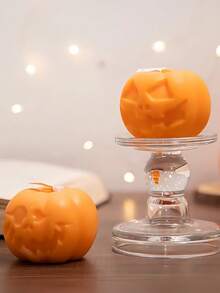 1 件鬼脸南瓜芳香蜡烛，由天然大豆蜡制成，适用于餐厅、酒店、客厅和卧室；特别适合浪漫晚餐布置和婚礼装饰；它还可以作为聚会和家居装饰的中心装饰品，或作为圣诞节、万圣节或生日的贴心礼物。 - 彩色 - 查看 9