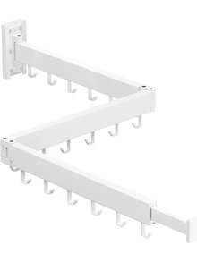 1/2/3 قطعة هذه الحاملة لتجفيف الملابس لها تصميم فريد، تُثبت على النافذة بمشابك سريعة ولا تتطلب ثقب أو إجراءات تركيب معقدة. سواء كانت نافذة بالطابق أو في فندق أثناء السفر، يمكن التعامل معها بسهولة