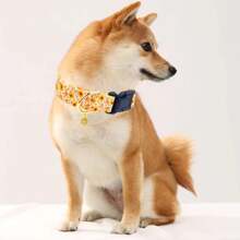 Collier de chien mignon avec charm fleur, couleurs rose, jaune, blanc. Collier de compagnie ajustable avec motif floral pour chien femelle et mâle, de petite, moyenne et grande taille