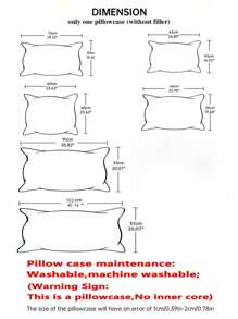 1pc Unfilled Washable Pillow Cover In Brown Color