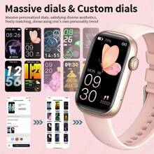 LIGE LIGE Fashionable Smart Watch For Women Silicone Band 100+ Workout Modes 1.47 Inch DisplayWeather Notifications Custom Faces Activity Tracker