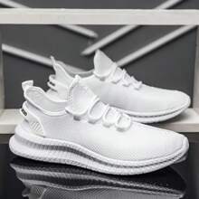 (Super Light And Super Breathable)Men Walking Shoes Ultra Lightweight Tennis Running Shoes Mesh Non-Slip Casual Comfortable Work Workout Athletic Sport Sneakers Breathable White