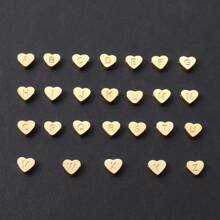 1 peça Nova Pulseira Clássica de Aço Inoxidável com Coração Inicial e Zircônia em Pave e Cruz com Pérolas Falsas para Mulheres