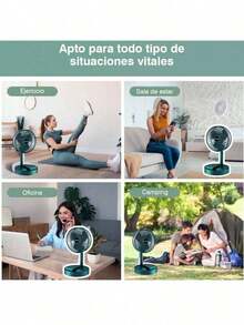 FS-0004,Ventilador de Mesa Recargable 3 Velocidades Ajustables,Plegable, Port¡til, Cable Usb, Escritorio, Mesa,Moderno,Sin Ruido, De Oficina,Con cable USB o Pilas,Cabezal Oscilante para Flujo de Aire Ajustable, Refrescantey Cómodo, flujo de aire fuerte para oficina, escritorio,dormitorio estudiantil,montado enescritorio/pared,ventilador mini portÃ¡til para elhogar,dormitorios de estudiantes,cama,uso sobre la mesa - Verde militar - Ver 8