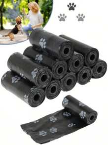 12 Stück/7 Stück/5 Stück Hundekotbeutel, 15 Beutel pro Rolle, aus dickerem Material gefertigt, leckagesicher & geruchlos, einfach zur Entsorgung von Katzen-/Hundeabfällen, Umwelt sauber halten! Mit Zugband-Design, einfach zuziehen zum Verschließen, schmutzige Hände vermeiden, praktisch & hygienisch. Große Kapazität, wirtschaftlich, für langfristigen Bedarf geeignet. Kompakte Rollenform, leicht mitzunehmen.