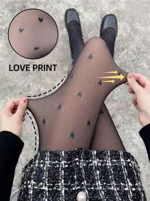 1pc 80g/220g Women's Spring And Autumn Silk Stockings, Black Sexy Transparent Long Socks, Autumn And Winter Thick Plush Warm Leggings And Pantyhose, Winter Work And Business Tight Pants (Suitable For 10-25 ° C)