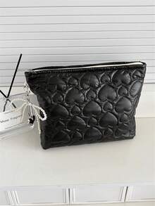 1件装Slouchy Love收纳袋简约绗缝清新防水大容量商务旅行便携手提包 - 彩色 - 查看 14