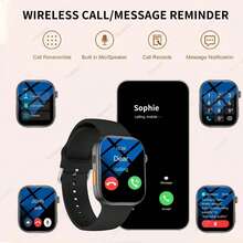 MixtataDi Smartwatch, Wireless Calling, Message Reminder View, Multi-Sport Mode, Track And Record Sports Data, Multiple Application Reminders, 2.01 Inch Full Touch HD Screen, Custom Wallpaper, Long Battery Life, Suitable For Men/Women - Multicolor - View 4