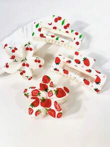 2 pezzi Accessori da donna stile ciliegia - Fermagli per capelli carini e dolci a forma di fiori di ciliegio, pinze per capelli a fiore adatte per una presa salda per uso quotidiano, accessori per capelli estivi alla moda, fermagli a claw per la bellezza, per vacanze e outfit invernali da donna