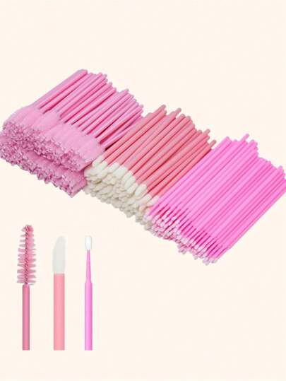 Zestaw do przedłużania rzęs, jednorazowa szczoteczka do rzęs, mikroszczoteczka, szczoteczka do rzęs, szczoteczka do ust, 150 sztuk