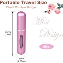 4 chai xịt nước hoa 5ml có thể nạp lại, bình xịt nước hoa mini cầm tay bằng nhôm (Màu ngẫu nhiên) - Nhiều màu - Xem 9