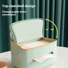 1 pièce Boîte à mouchoirs multifonctionnelle pour bureau, boîte de rangement pour télécommande et accessoires divers, boîte de rangement de luxe pour table basse de salon, organiseur multifonction pour télécommandes, décoration maison créative, porte-papier mouchoirs haut de gamme, convient pour le salon, la table à thé, la salle à manger, la chambre et la coiffeuse