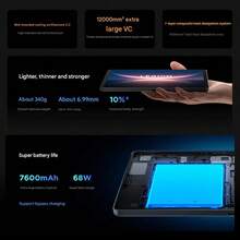 Tableta Lenovo Savior Y700 de 4ta generación: Snapdragon 8 Gen 1, pantalla 3K Ultra-HD de 165Hz con alta tasa de refresco para una experiencia visual fluida, Body ultra delgado para portabilidad, juegos y entretenimiento, color negro - Negro - Ver 5