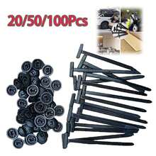 20/50/100PCS Nylon Universal Cable Tie Buckle, Cable Tie Buckle, Multipurpose Plastic Cable Ties Tool For Auto Repairing Quick Fix And Hole Fastening - Multicolor - View 2