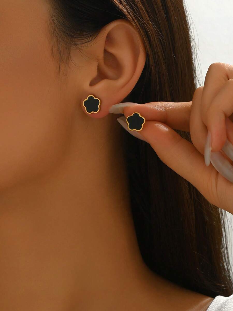 Kolczyki z kwiatkiem Walentynki,Mama,Matka,Dzień Matki,Prezent