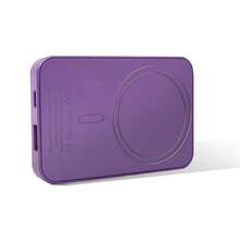 Pin dự phòng từ tính 5000mAh, Bộ sạc di động không dây, Bộ pin từ tính sạc nhanh 20W với USB-C, Tương thích với Magsafe IPhone 15/15 Plus/15 Pro/15 Pro Max, Dòng iPhone 14/13/12 dành cho Apple iPhone, IPad, Điện thoại Android, Quà tặng cho gia đình, bạn bè, Sinh nhật, Mùa đông, Lễ tình nhân, Lễ Phục sinh Thích hợp cho các hoạt động vui chơi ngoài trời, Mua sắm, Du lịch, Nguồn điện di động, Phiêu lưu ngoài trời & Trường hợp khẩn cấp Sạc siêu nhanh, Hiển thị mức pin, Thiết bị sạc di động có cổng USB và Type-C, Pin lithium polymer an toàn và ổn định, Pin dự phòng không dây từ tính, An toàn và ổn định - Màu tím - Xem 5