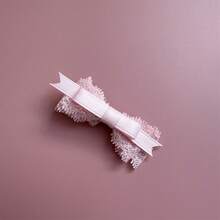 1-10pcs Elegant Lace Bow Hair Clips For Women, Suitable For Lolita Style, Bangs, Ponytail ,Hair Accessory ,School Accessories, Claw Clips, Hair Slide, Hair Claws - Pink - View 20