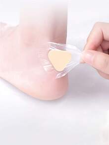 8/50pcs Gel Heel Protectors: Heel Liner, Shoe Insoles, Pain Relief And Foot Care Cushion Pads - Clear - View 4