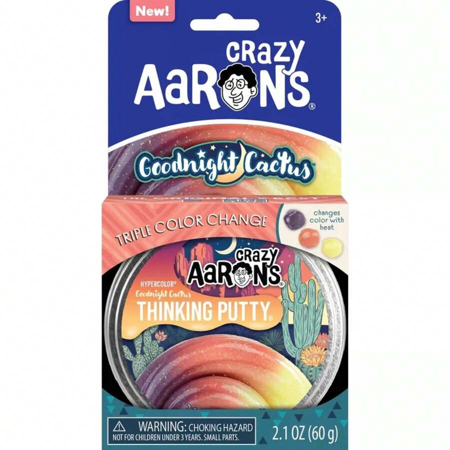 Goodnight Cactus Putty: Creative Thinking Slime, 0.13 Oz, Single Piece - 1 - 查看 1