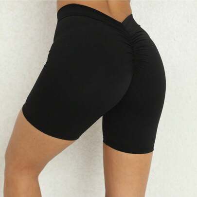 Yoga Shorts For Women Tummy Control High Waist Biker Shorts Exercise Workout Butt Lifting Tights Women's Short Pants, Workout Booty Spandex Shorts For Women, High Waist Soft Yoga Shorts