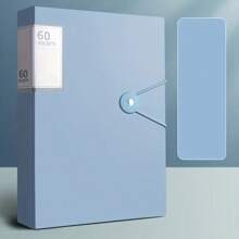 60-Pockets A4 File Folder, Suitable For A4 Size Documents Like Exam Papers, Made Of PP Material, Transparent & Waterproof, Convenient For Home, School, Office Document Storage And Organization, Great For Back To School