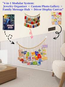 1pc Reusable No-Nail Soft Wall Cushion Panel, Adhesive Felt Wall Decor Board For Home & Office, Suitable For Decorating Feature Wall, Room Decor, Wall Covering, Photo Wall And Storage Organization In Bedroom, Study, Living Room, Entryway, Office