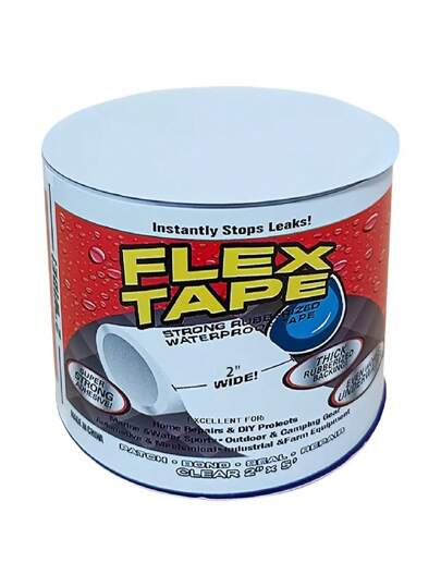 400% More Waterproof Flexible Tape - Highest Water Resistance, Super Rubber Material, Suitable For Indoor And Outdoor Use, Perfect For Home, RV, Roof, Pipes, Swimming Pools - Black/White/Transparent Available, Waterproof Tape XS60