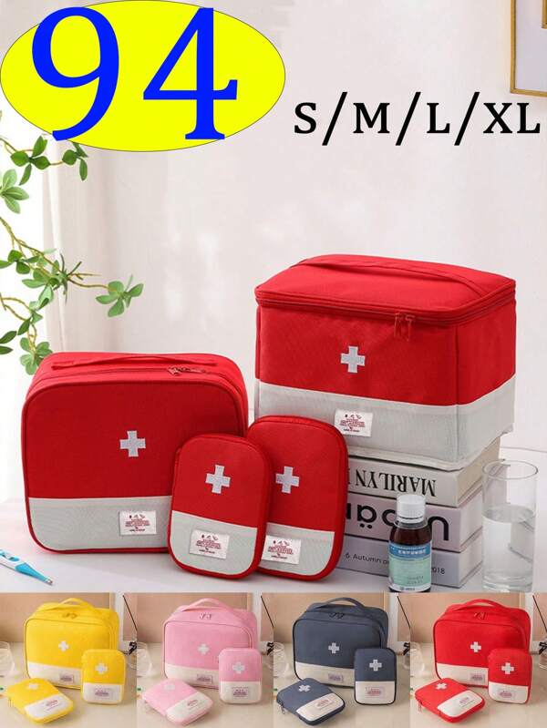 8/4/3/1pc Compact Outdoor First Aid Kit - Portable Pill Case And Medicine Storage Bag For Camping And Emergencies,Carry On First Aid Medicine Bag, Portable Medicine Storage Box, Emergency Kits & Pills Package Container For Home Travel Office,Travel Portable Carry-On Medicine Dispenser Medicine Organizer First Aid Bag Medical Bag Travel Accessories Dorm Essentials