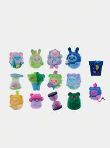 1 Or More Pieces Of Random Style Cute Midnight Wonderland Anime Figure Blind Box/Bag, Made Of PVC And ABS Materials - A Lovely Gift For Figure Collectors, Perfect For Halloween Celebration