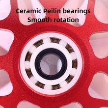 10T/12T/14T/16T Aluminum Alloy Positive/Negative Tooth Ceramic Bearing Derailleur Pulley Wheel For Mountain/Road Bike - Multicolor - View 6