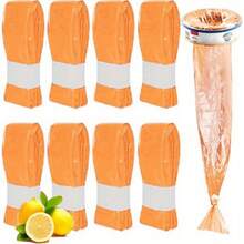 8 件尿布桶补充袋 - 防漏防臭 PEVA 材质，易撕，适合尿布处理，兼容 Munchkin、Litter Genie、Angelcare、Tommee Tippee、Spross、Littycat、LitterLocker、Foppadertetti、Aprica、Munchkin 垃圾桶 - 彩色 - 查看 12