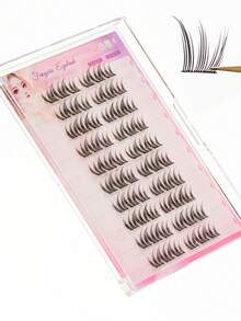 60 件 CC 卷曲猫爪睫毛自然假睫毛 - 无需胶水，轻盈日常佩戴，可重复使用，轻松 3 秒粘贴，自粘无胶假睫毛 - 即时 3 秒按压睫毛，可重复使用，强力定型，无需凌乱胶水睫毛簇，睫毛簇，单根睫毛，睫毛，假睫毛 - C - 查看 6