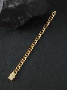 1 Piece Hip Hop Bling Iced Out Gold Silver Color CZ Cuban Miami Chain Necklace Link Chain For Men Rapper Jewelry