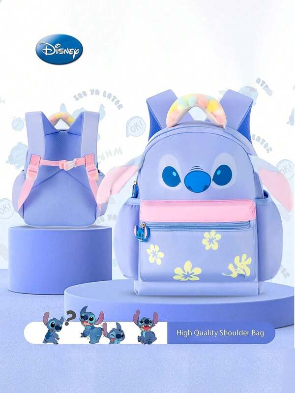 Disney 1/2pcs Disney Officially Licensed Stitch Sullivan Cartoon Cute Shoulder Bag Adjustable Shoulder Strap Season Bookbag Textbook Laptop Large Capacity Organizer Stationery Bag Best Gift For Party Birthday Gift For Family Friends