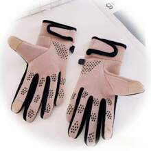 1 Pair Waterproof Touch Screen Cycling Gloves, Thermal Lined Thin Style, Lightweight & Windproof, Suitable For Outdoor Cycling Sports