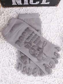 2/1 Paar Socken mit Totenkopf-Klauen Motiv, Gitarren-Jungen Knöchelsocken, Sommer Boden Gitter Zehenstrümpfe, geeignet für den täglichen Gebrauch, Partys, Dating und Bühnenauftritte