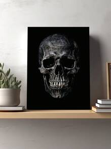 Spooky Skeleton Hand Peace Sign Digital Print - Halloween Wall Arts - Instant Download - Black And White Halloween Decor Posters, Optional Frame Home Decor Fall Decor Room Decor