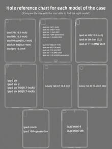 1pc Strawberry Flower Heart Pink Tablet Protective Case, Compatible With IPad 10.9/10.2/5th Gen Air/Pro 11/10th/9.7/Air 2/7th Gen, IPad 8th Gen, IPad Air 4/5/IPad Pro 11/10th Gen 10.9-Inch 2022, Air 11-Inch (M3) 2025, Mini1/2/3/4/5/6/7, Air 11-Inch (M2)-2024, Pro 11-Inch (M4)-2023, A7/A8, Lightweight Soft Shell, No Pen Slot - Multicolor - View 7