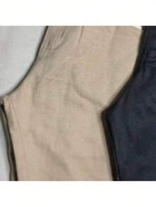 Teen Boy Lycra Twill Trousers 1 To 16 - 卡其色 - 查看 2