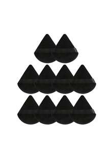 50/30/20/10 绒面三角美妆蛋套装，多色组合，可重复使用气垫粉扑，化妆工具，干湿两用散粉扑，绒面粉底美妆蛋，适用于粉底液、BB霜和面部彩妆，适合所有肤质，赠品，旅行，平价好物，旅行必备 - 彩色 - 查看 21