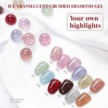 MIANEL 12ML/piezas Esmalte de uñas de gel con purpurina fina de estilo japonés, nueva serie de color rosa brillante de 2025. Esmalte de uñas de gel de color rosa, blanco, marrón y otoño. Requiere lámpara UV para secar. Adecuado para uñas de manos y pies. Perfecto para salones de manicura y uso casero DIY. Regalo para mujeres y niñas. - Ver 4