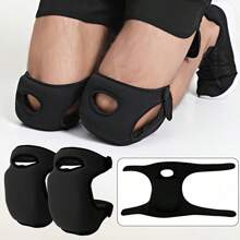 2pcs- Open Wearing Ultra Thick Sponge Knee Pads, Knee Braces For Women& Men, Suitable For Use When Kneeling On The Ground To Reduce Knee Friction, Volleyball, Dance, Yoga, Cycling, Workout, Climbing, Doing Household Chores ( Black )