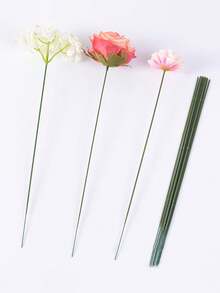 100pcs Green Flower Stems 30cm/11.81 Inch DIY Floral Craft Accessories - Green - View 11