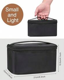 Lipstick Organizer Bag Lip Gloss Lip Balm  Holder Bag Makeup Artist Lipstick Bag With Compartment Cosmetic Bag Women(Black-21holder)