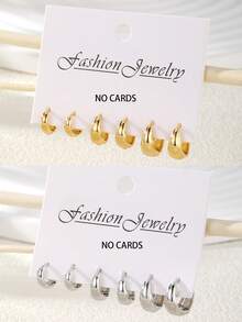 3 Pairs Of Gold and 3 Pairs Of Silver