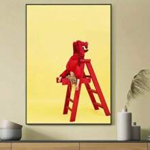 1 PC Stylish Pop Minimalist Music Poster - Frameless Canvas Wall Art Print For Bedroom, Living Room And Home Office Decor, Vintage/Modern Aesthetic Album Cover Print, Ideal Gift For Spring!