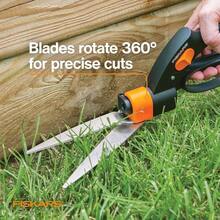 Shear Ease - Cuchillas de Acero Inoxidable de 5 Pulgadas - Tijeras de Corte de Plantas de Hoja giratoria de 360 Grados - Tijeras de jardín y Cortador de zacate, Negro - 1 - Ver 9