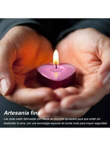 50pz Boda Velas Tea Light Decorativa Sin Aroma Alta Calidad - Multicolor - Ver 5