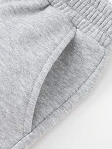 Set de 2 piezas Chaqueta y pantalones casuales con bloque de color para niño pequeño - Gris claro - Ver 12