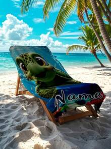 1PC Customized Name Ocean Beach Towels, Personalized Kids Beach Towel, Summer Birthday Gift For Kids, Custom Name Beach Towel, Custom Beach Towel For Girls/Boys, Perfect For Outdoor Beach Travel Swimming Gym Yoga, Beach Accessories, Custom Beach Towel For Friends, Multiple Sizes Of Beach Towels To Choose From, Multi-Functional, Ornamental, Letter, Stylish, Modern, Colorful, Cute, Adorable, Casual, Custom, Personalised, Unique, Customized, Ideal Gifts For Him, Ideal Gifts For Her